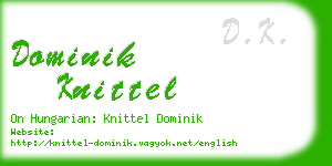 dominik knittel business card